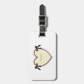 Dingus Bows & Herz Personalisiert Tote Bag Gepäckanhänger (Vorderseite vertikal)