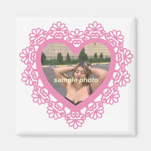 Dingus Heart and Lace Magnet (Vorne)