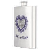 Dingus Heart Lace Frame Classic Flask Flachmann (Links)