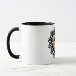 Dingus Heart Lace Frame Tasse