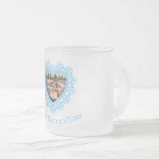 Dingus Heart Lace Frame Tasse klar (VorderseiteRechts)