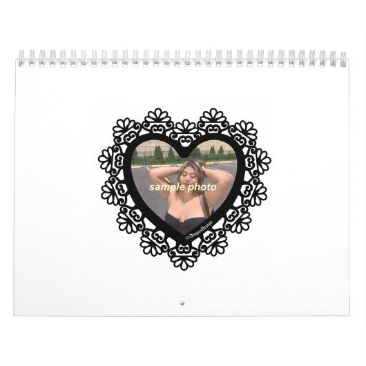 Dingus Herz und Spitzen farbenfroh Kalender (Titelbild)