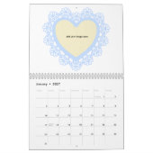 Dingus Herz und Spitzen farbenfroh Kalender (Jan 2027)