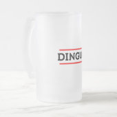 Dingus Mattglas Bierglas (Vorderseite Links)