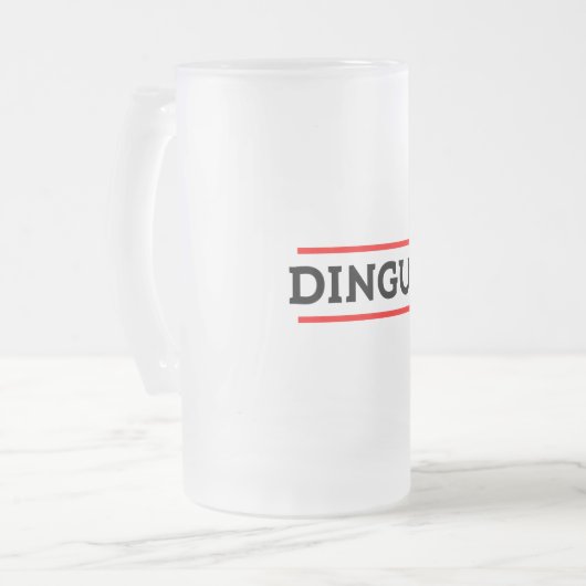 Dingus Mattglas Bierglas (Vorderseite Links)