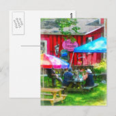 Dining Al Fresco Postkarte (Vorne/Hinten)