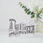 Dining im Freien | Gordes, Südfrankreich Postkarte (Stehend Vorderseite)