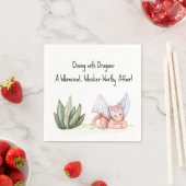 Dining with Dragons: Whimsical Affair! Babyparty Serviette (Beispiel)