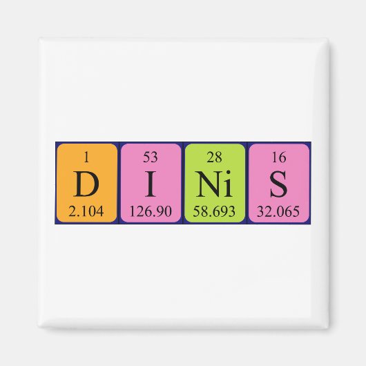 Dinis Periodenmagnet Magnet (Vorne)