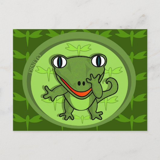 Dinito, der superdeformierte Dinosaurier! Postkart Postkarte (Vorderseite)