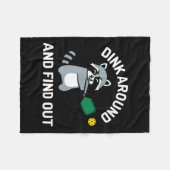 Dink around und find out lustiges Pickleball Fleecedecke (Vorderseite (Horizontal))
