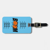 Dink Dink Boom Pickleball Dinking Orange Bombs Gepäckanhänger (Vorderseite horizontal)