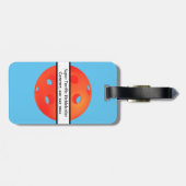 Dink Dink Boom Pickleball Dinking Orange Bombs Gepäckanhänger (Rückseite horizontal)