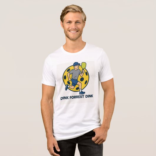 Dink Forrest Dink - Pickleball Tri-Blend Shirt (Vorderseite voll)