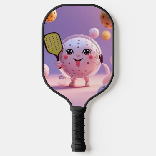 Dink Happens - Minimal Kawaii Pickleball Paddle Ba (Vorderseite)