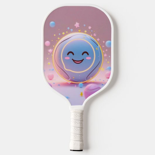 Dink Happens - Minimal Kawaii Pickleball Paddle Ba (Rückseite)