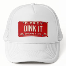 Dink It Pickleball Fan | Retro FL License Plate