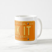 Dink It Pickleball Fanatic -Retro FL License Plate Kaffeetasse (VorderseiteRechts)