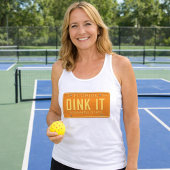 Dink It Pickleball Fanatic -Retro FL License Plate Tank Top