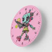 DINK-O-TRON time! Pickleball Runde Wanduhr (Winkel)