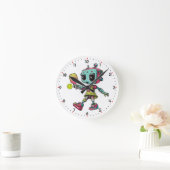 DINK-O-TRON Zeit! Pickleball Runde Wanduhr (Zuhause)