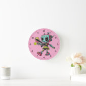 DINK-O-TRON Zeit! Pickleball Runde Wanduhr (Zuhause)
