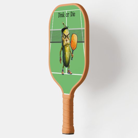 Dink oder Die Funny Dill Pickleball Schläger (Links)