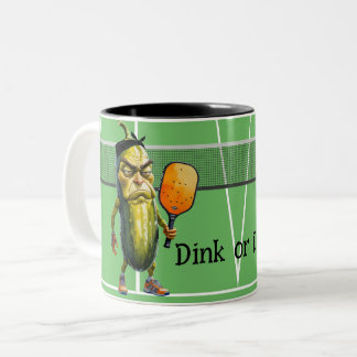 Dink oder Die Funny Dill Zweifarbige Tasse