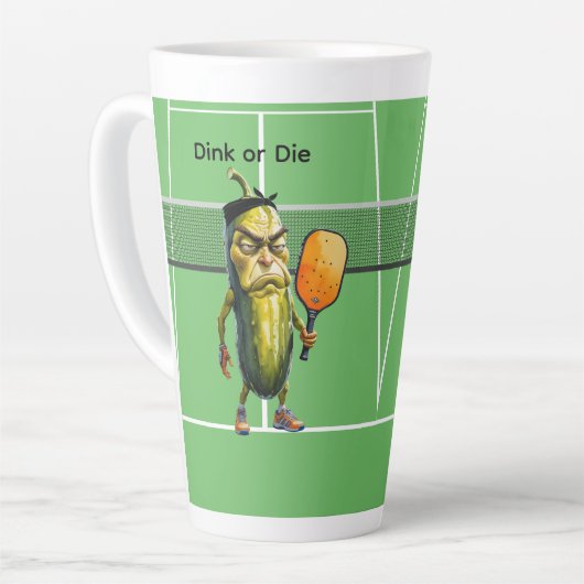 Dink oder Die Pickleball Milchtasse (Linke Ecke)
