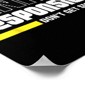 Dink Resnsibly Don't Get Smashed Ckleball Gift  Poster (Ecke)