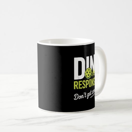 Dink Resnsibly Don't Get Smashed Funny Ckleball Te Kaffeetasse (VorderseiteRechts)