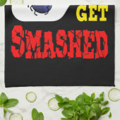 Dink Responsible - Funny Pickleball Geschirrtuch (Gefaltet)