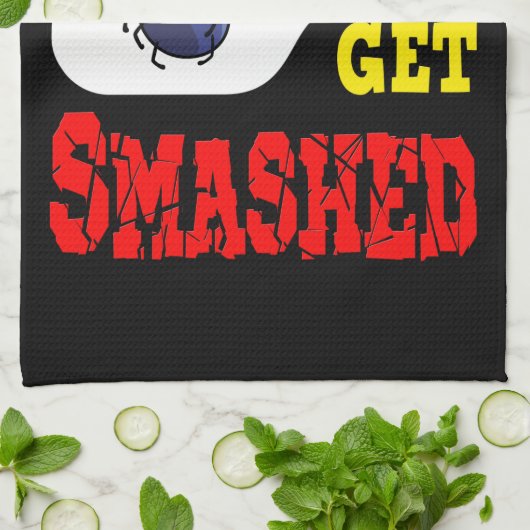 Dink Responsible - Funny Pickleball Geschirrtuch (Gefaltet)