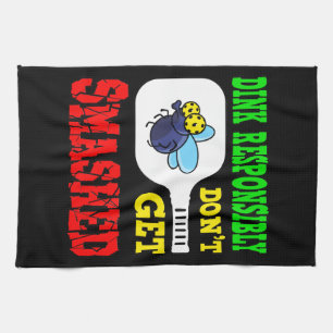 Dink Responsible - Funny Pickleball Geschirrtuch