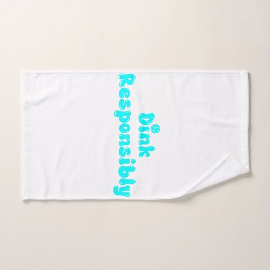 Dink Responsible - Funny Pickleball Gift Handtuch (Handtuch)