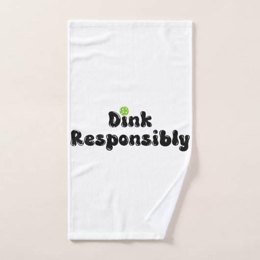 Dink Responsible - Funny Pickleball Gift Handtuch (Handtuch)