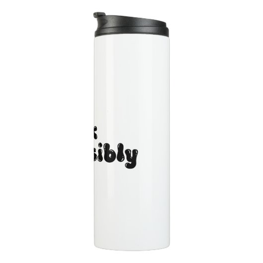 Dink Responsible - Funny Pickleball Gift Thermosbecher (Nach rechts gedreht)