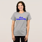 Dink Responsible - Funny Pickleball Gift Tri-Blend Shirt (Vorderseite voll)
