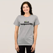 Dink Responsible - Funny Pickleball Gift Tri-Blend Shirt (Vorderseite voll)