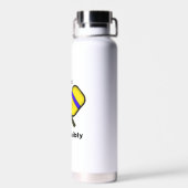 Dink Responsible Pickleball Spaß Puff Trinkflasche (Rückseite)