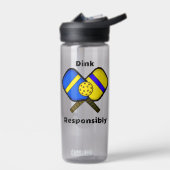 Dink Responsible Pickleball Spaß Puff Trinkflasche (Links)
