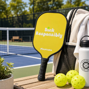 Dink Verantwortungsvoll Name Citrin Gelb Pickleball Schläger