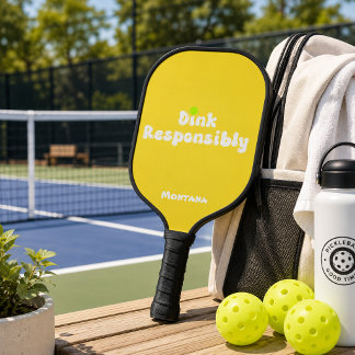 Dink Verantwortungsvoll Name Citrin Gelb Pickleball Schläger