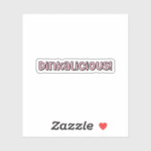 Dinkalicious! Pink Pickleball Aufkleber (Blatt)