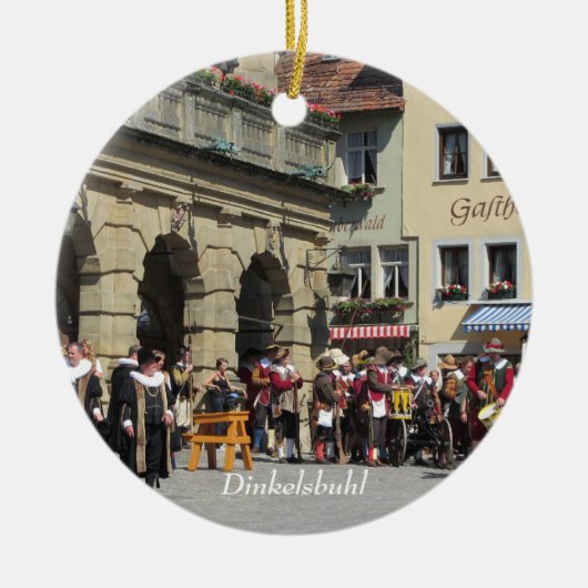 Dinkelsbuhl Historische Stadt Franconia Keramik Ornament (Vorne)