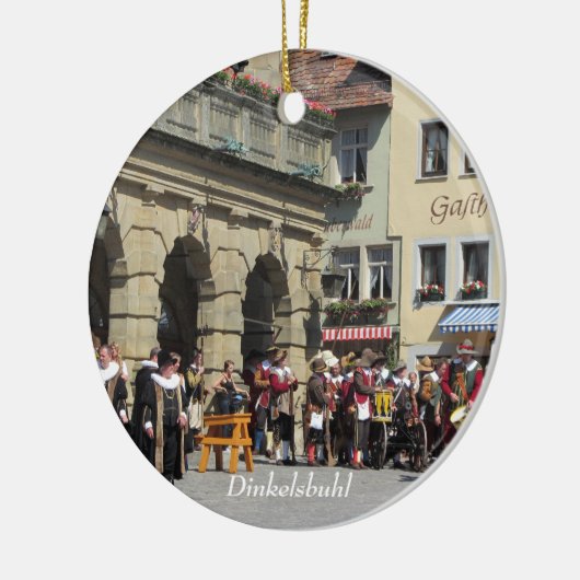 Dinkelsbuhl Historische Stadt Franconia Keramik Ornament (Links)