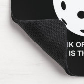 Dinken oder nicht dinken lustiges Pickleball-Desig Mousepad (Ecke)