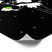 Dinkerbell lustiger Pickleball-Fan Paddleball-Spie Poster (Ecke)