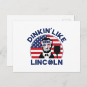 Dinkin Like Lincoln Postkarte (Vorne/Hinten)