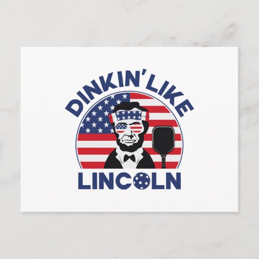 Dinkin Like Lincoln Postkarte (Vorderseite)
